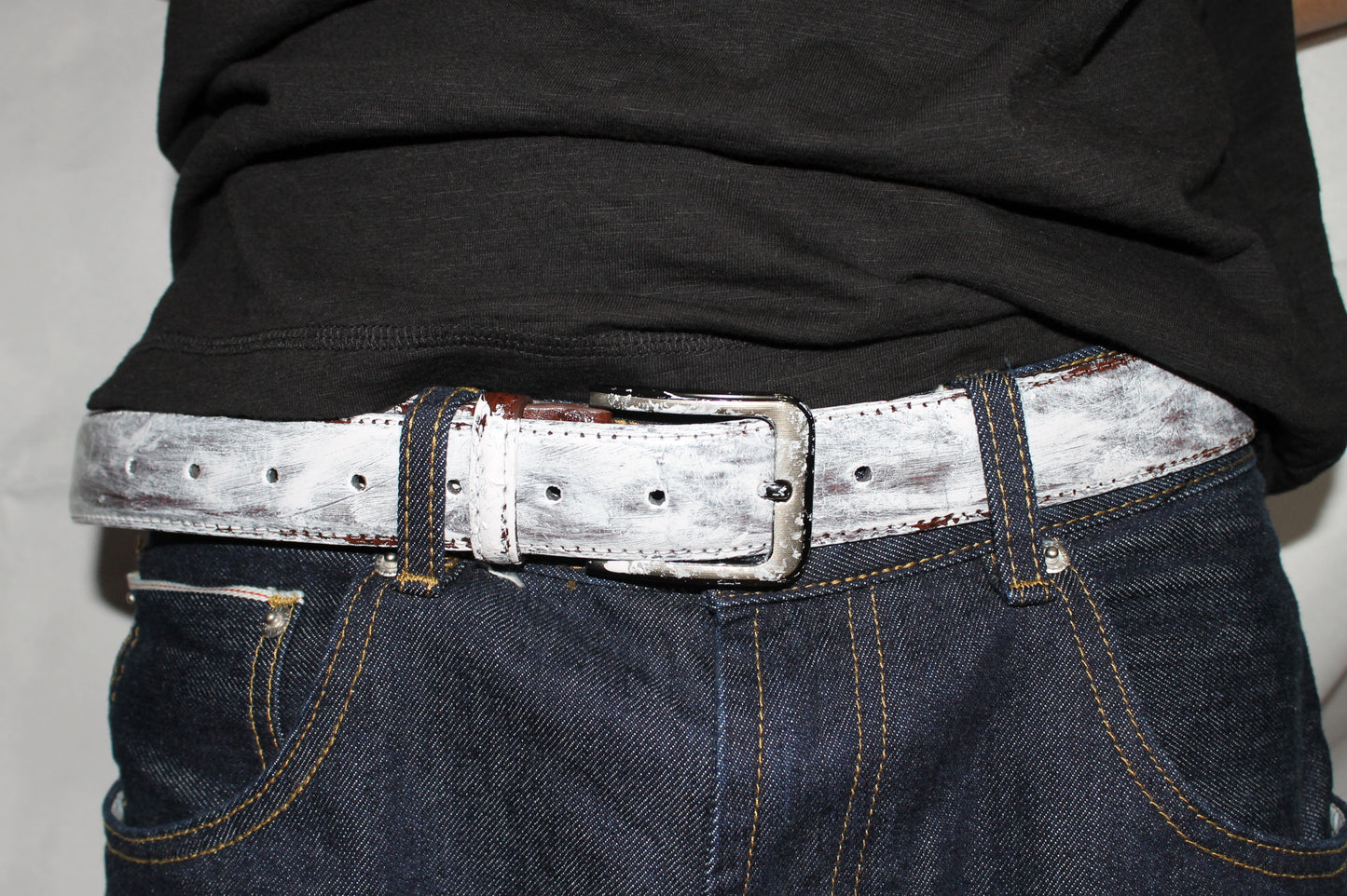 Painted Distressed belt