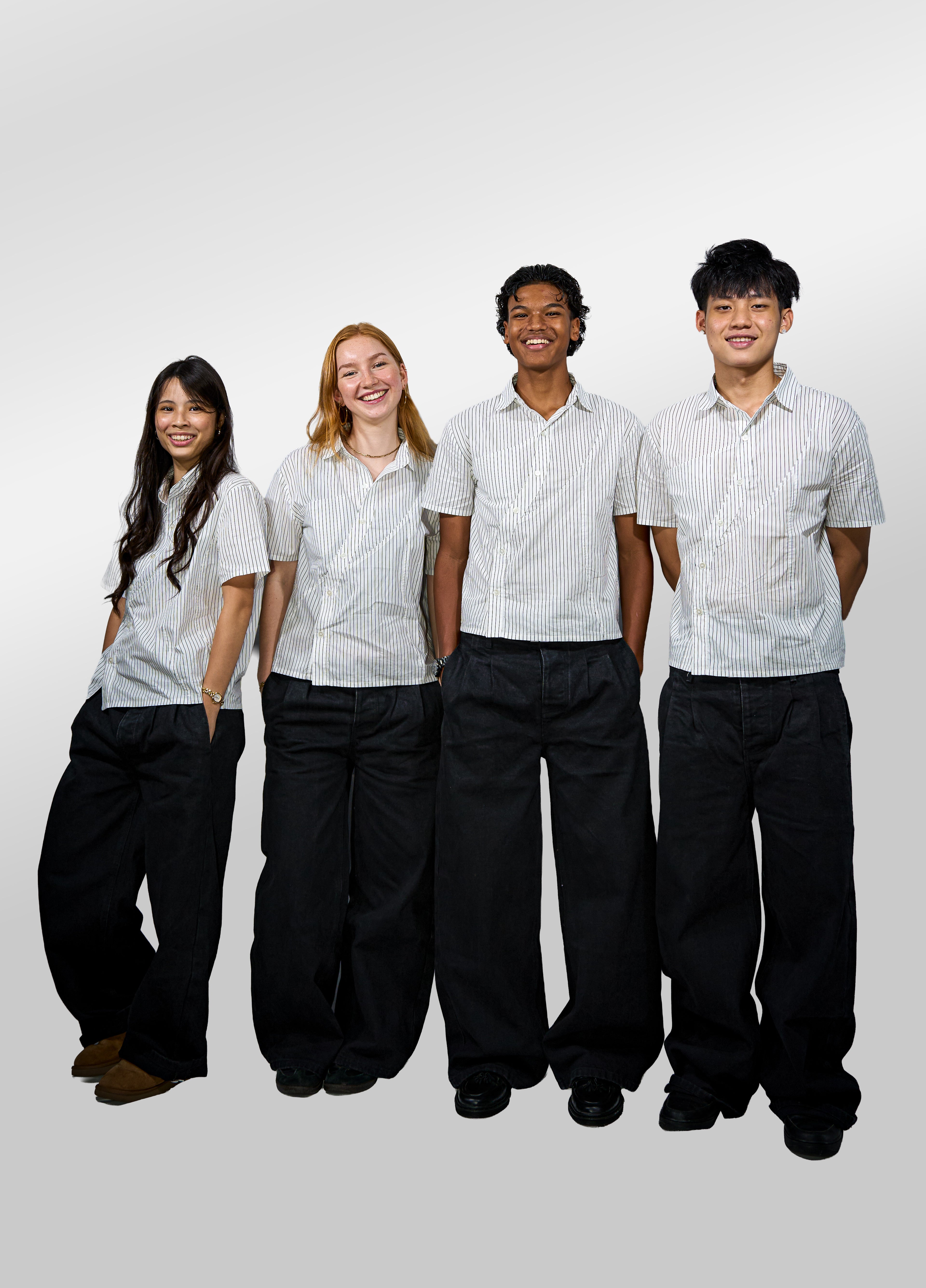 Jet Black Pleated Jeans