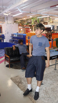 Suede Mule Jorts